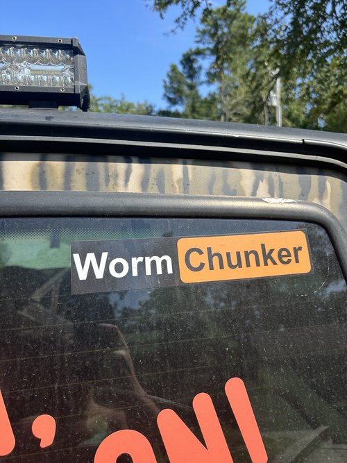 Worm Chunker Sticker