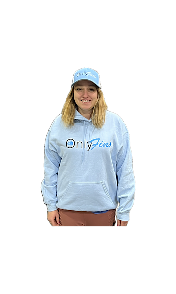 Only Fins Lt Blue Hoodie